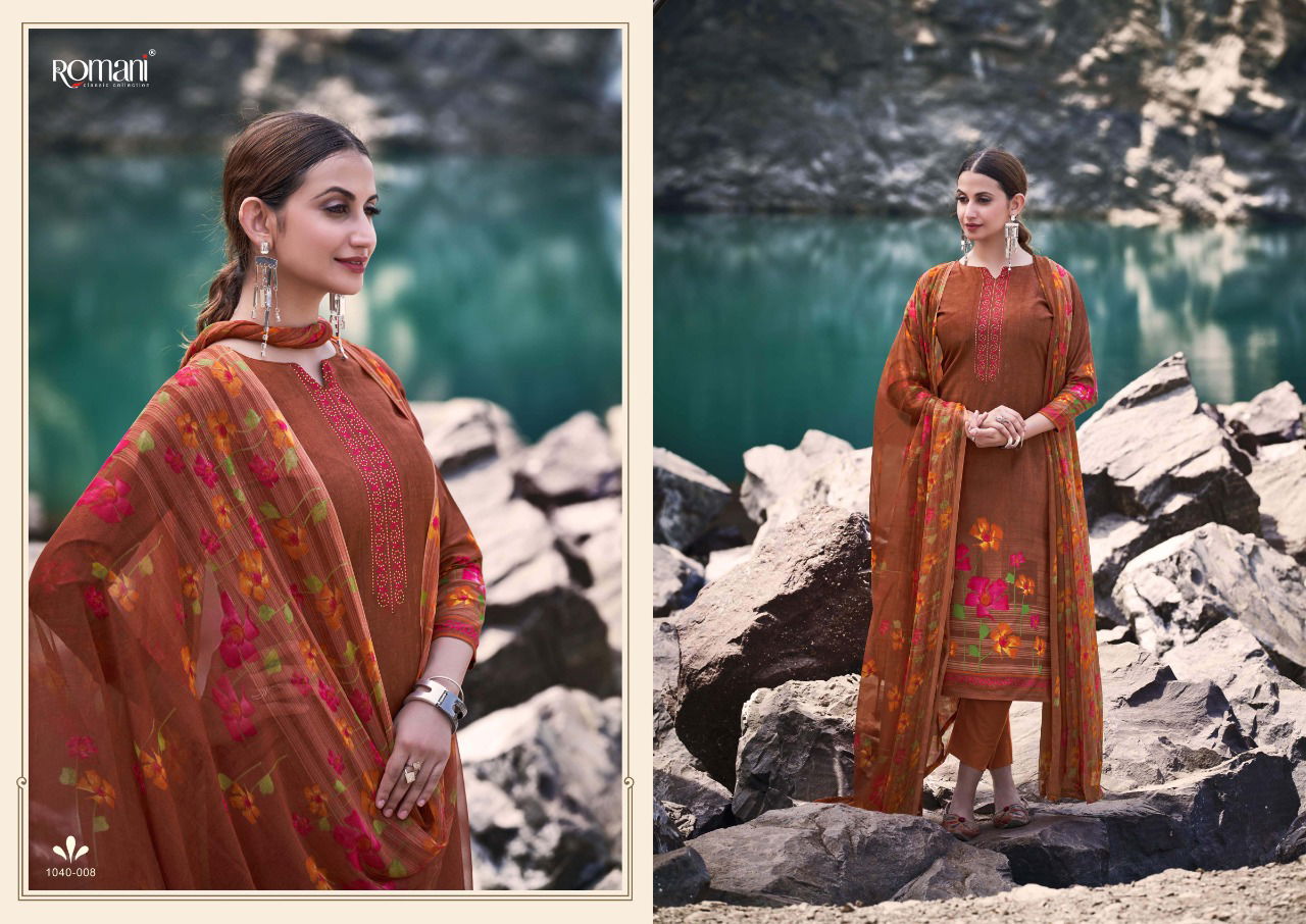 Romani Kiara 2 Cotton Fancy Ethnic Wear Ready Made Designer Dress Collection